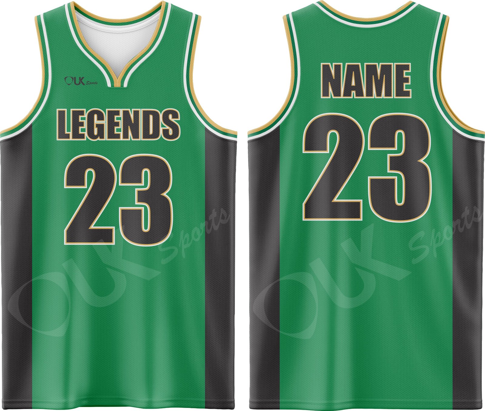 Wishbone Collar Basketball Jersey