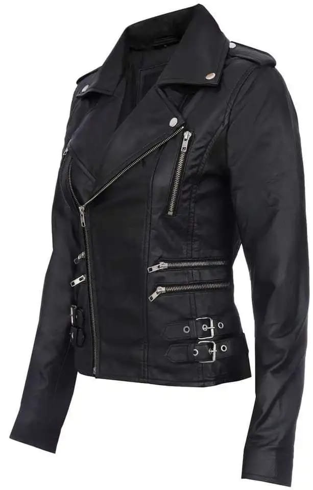 Women's Biker Leather Jacket