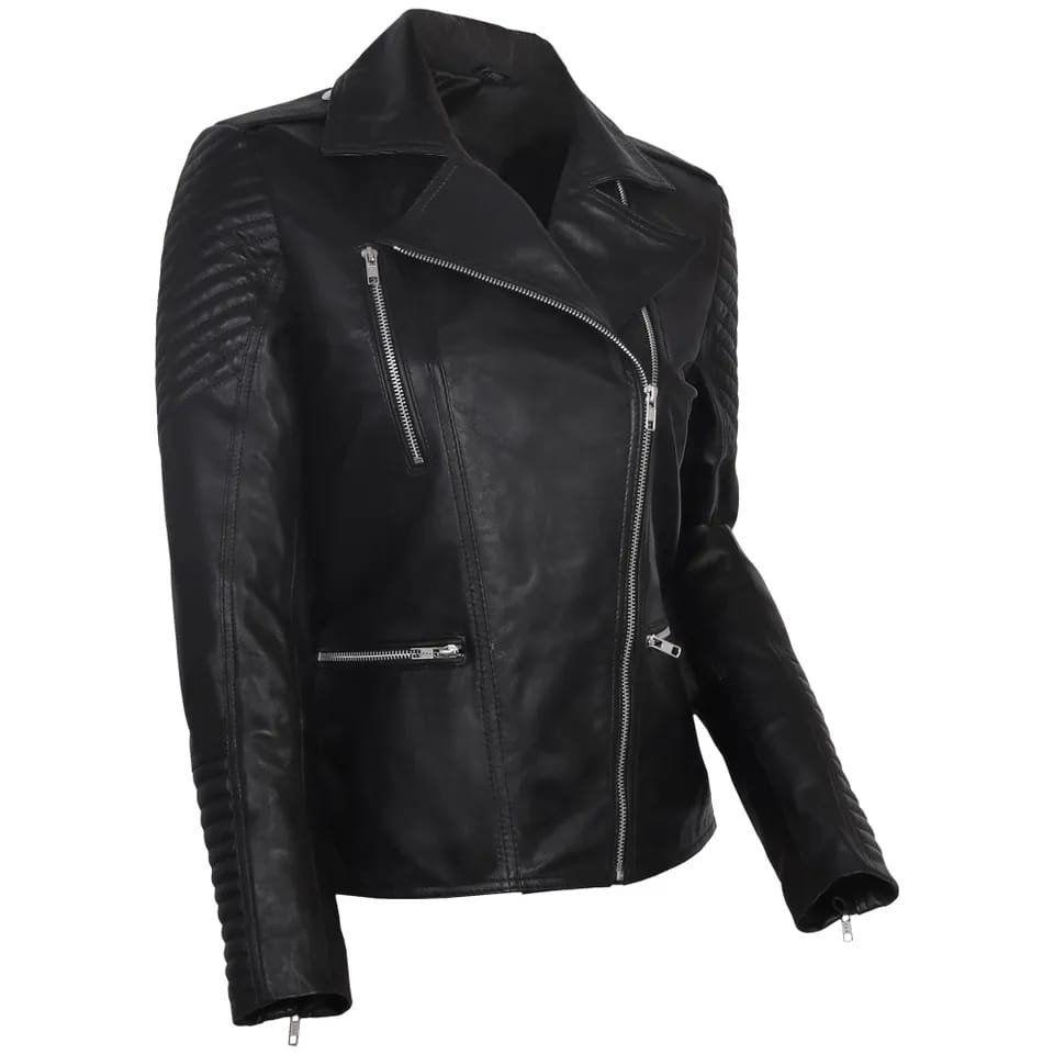 Women's Biker Leather Jacket