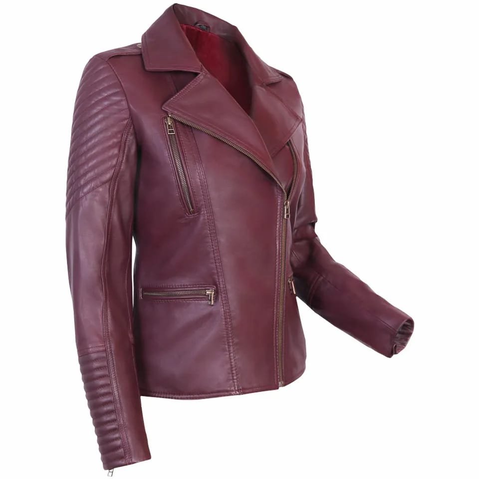Women's Biker Leather Jacket