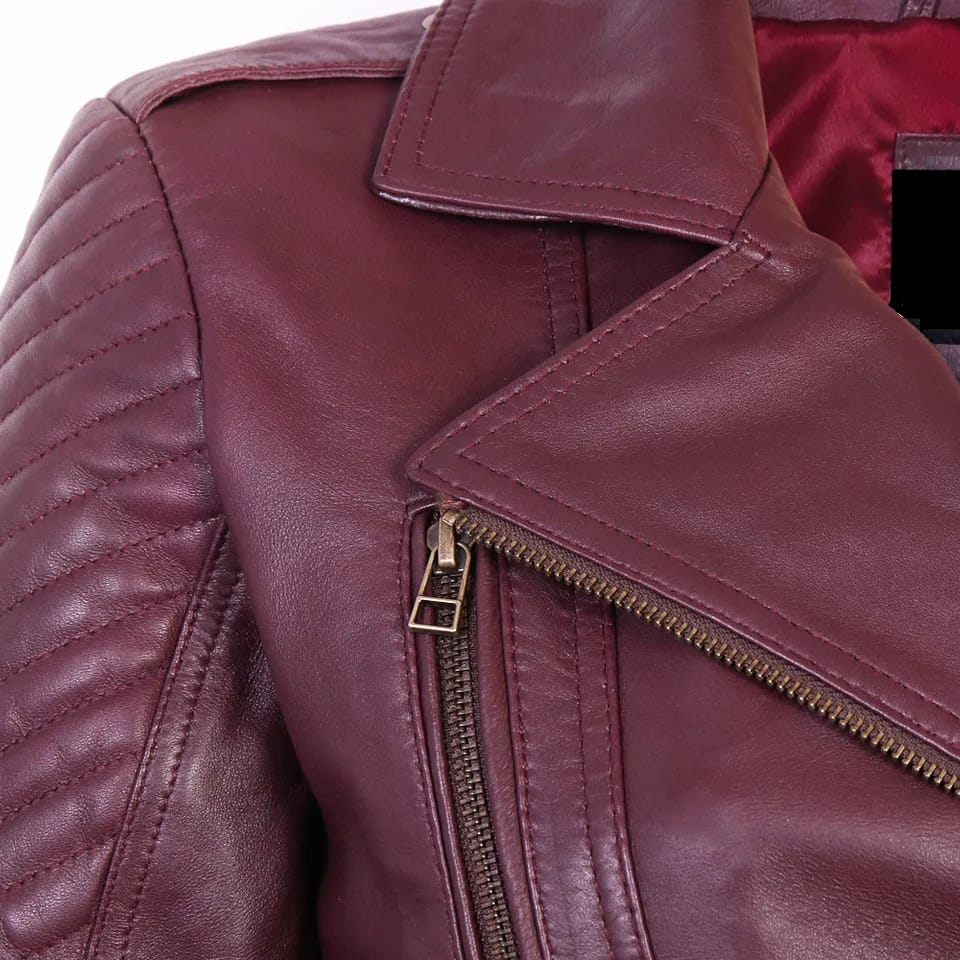 Women's Biker Leather Jacket