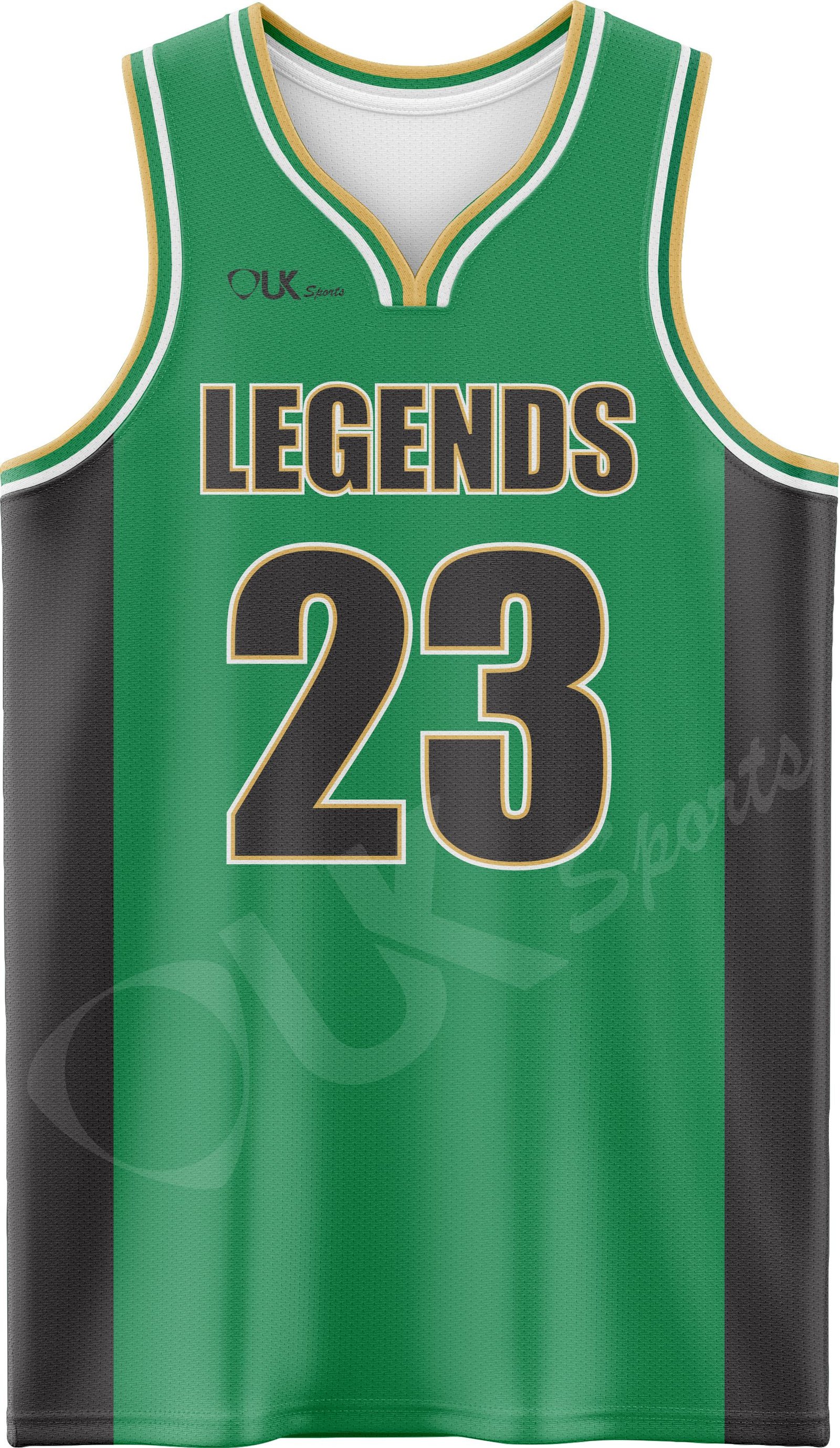 Wishbone Collar Basketball Jersey